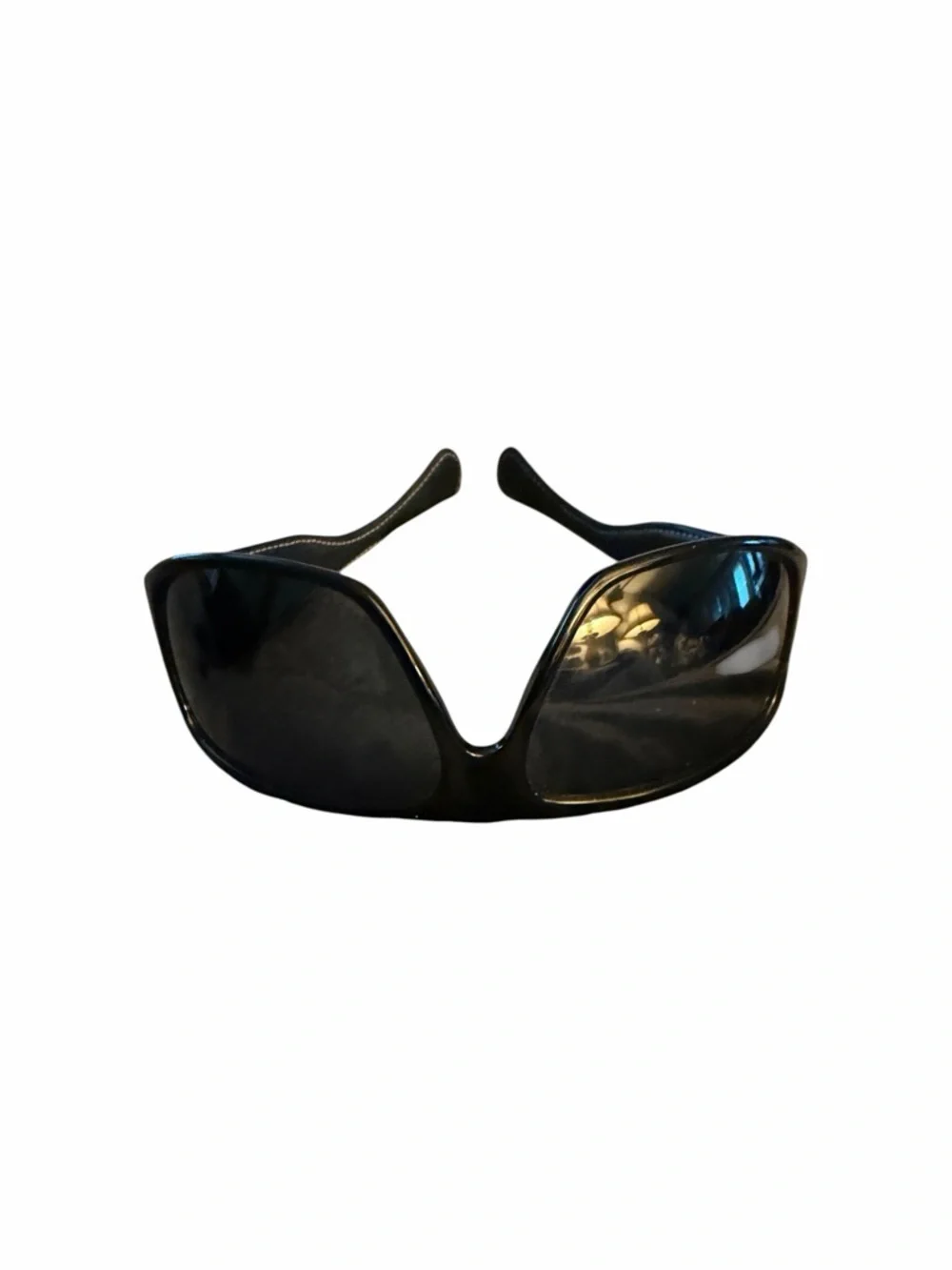 Chrome Hearts Black Hard James Sunglasses RARE Black Leather Triple Cross